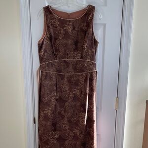 Positive Attitude Brown Paisley Dress